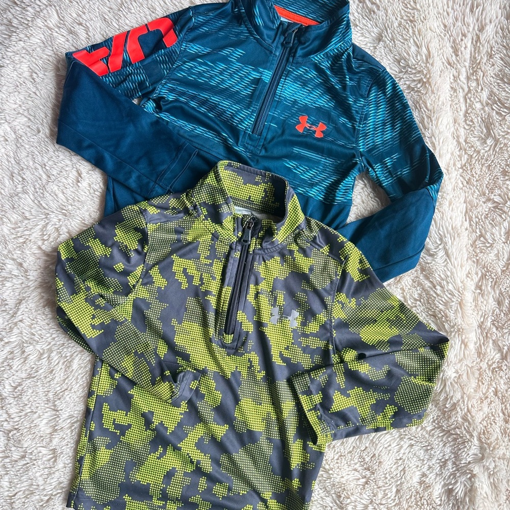 Under Armour Teal and Lime Pullover Duo